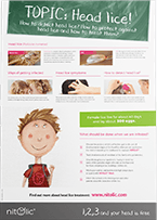 Educational poster about lice - image